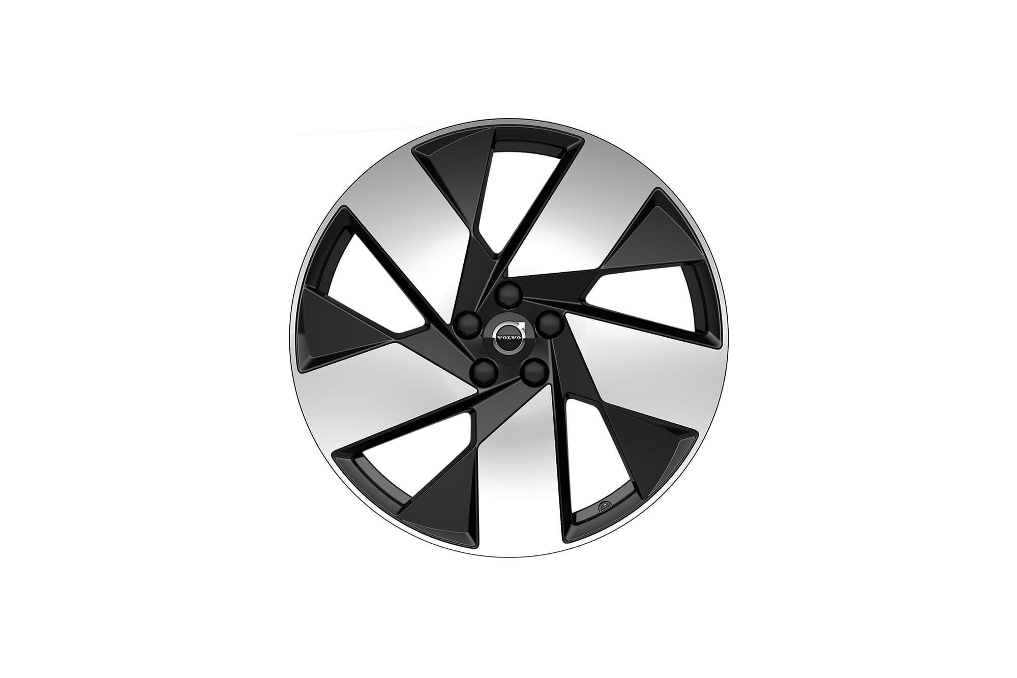 Rines 20” 5 double Spoke Matt Black Diamond-Cut