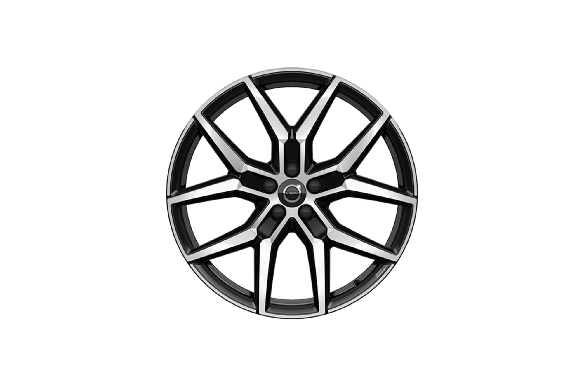 Rines 22” 5-Y Spoke Black Polished Forged Alloy